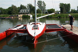 Selbstbau-Trimaran 2
